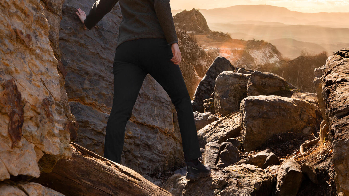 Stormpack Women's Mid Rise Windproof Micro Fleece Lined Pants